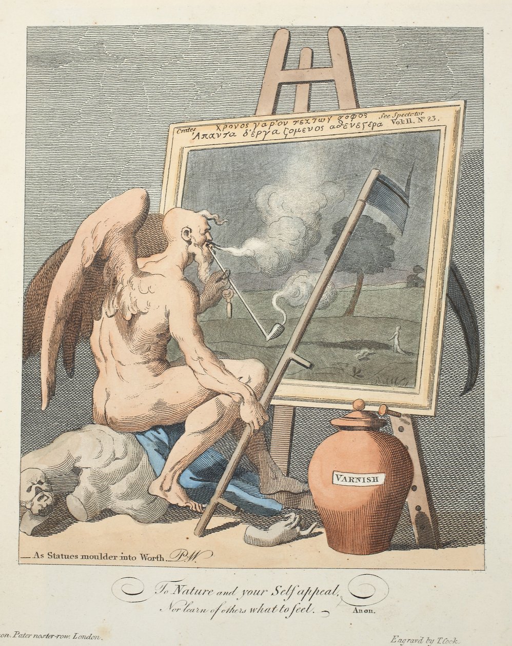 وقت تدخين صورة ، رسم توضيحي من "Hogarth Restored: The Whole Works of the William William Hogarth الشهير ، الذي نقشه توماس كوك" ، الحانة. 1812 (نقش يدوي) بواسطة وليام هوغارث