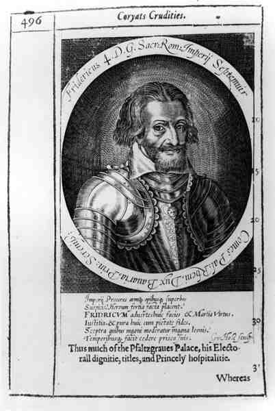 صورة فريدريك الرابع (1415-1493) ، الإمبراطور الروماني المقدس ، كتاب توضيحي من Coryats Crudities بواسطة وليام هول