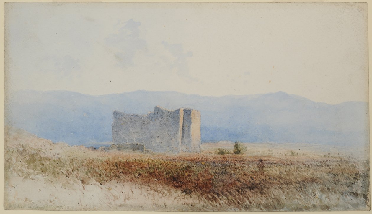قلعة Buits ، بالقرب من Bewcastle ، 1840-58 (مرحاض على ورق) بواسطة وليام جيمس بلاكلوك
