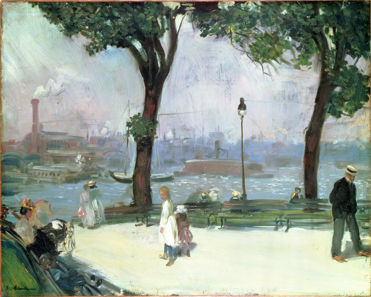 حديقة إيست ريفر ، c.1902 بواسطة وليام جيمس جلاكينز