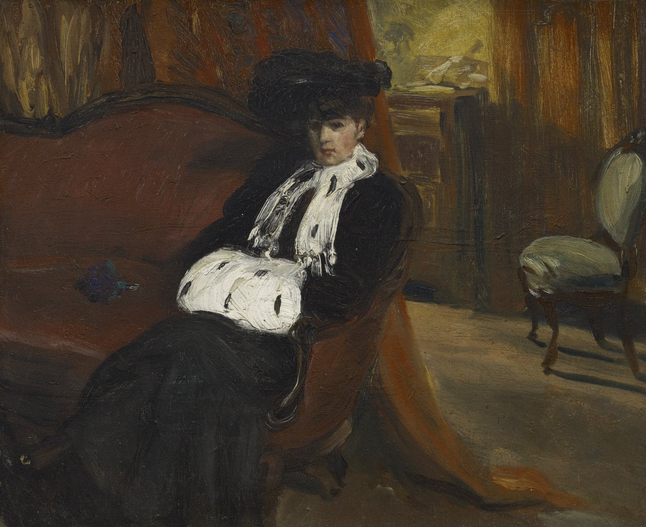 The Ermine Muff ، c.1903 بواسطة وليام جيمس جلاكينز