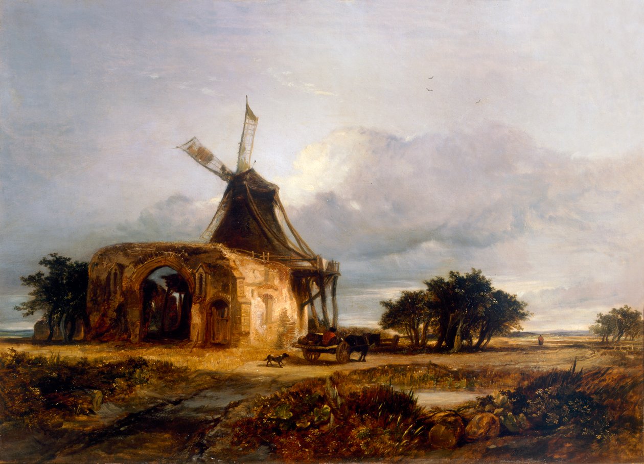 دير وميل سانت بينيت ، نورفولك ، 1833 بواسطة وليام جيمس مولر