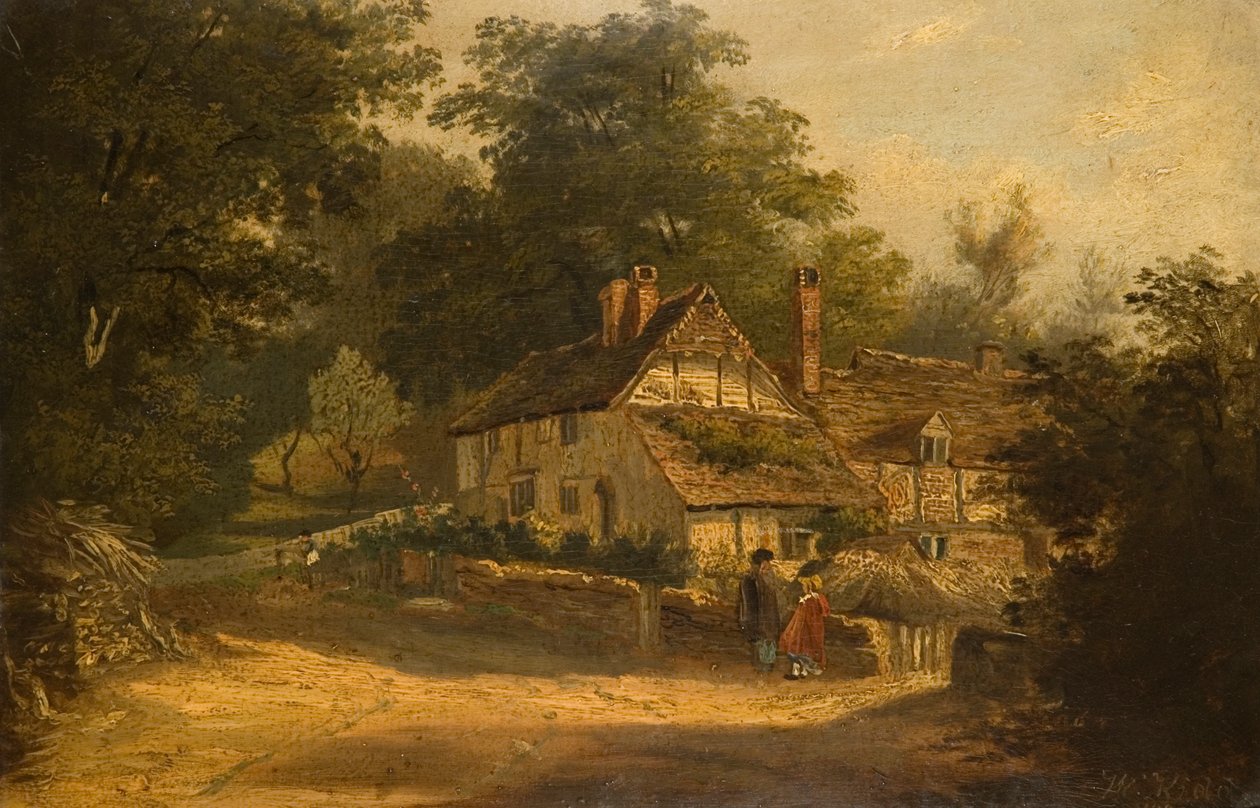 الأكواخ القديمة في بيترزفيلد ، 1820 بواسطة وليام كيد