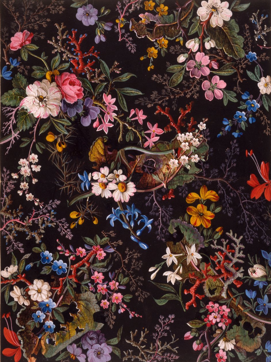 تصميم المنسوجات ، c.1788-92 (مرحاض على ورق) بواسطة وليام كيلبورن