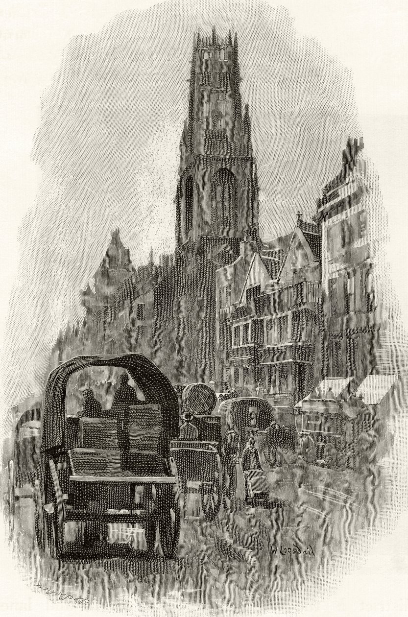شارع فليت ، من "London Pictures: Drawn with Pen and Pencil" ، بقلم القس ريتشارد لوفيت ، نُشر عام 1890 بواسطة ويليام لوجسدايل