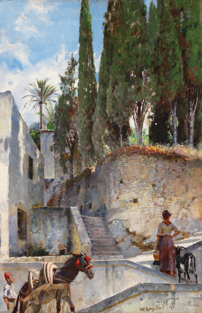 شوارع نابولي الخلفية ، 1891 بواسطة ويليام لوجسدايل