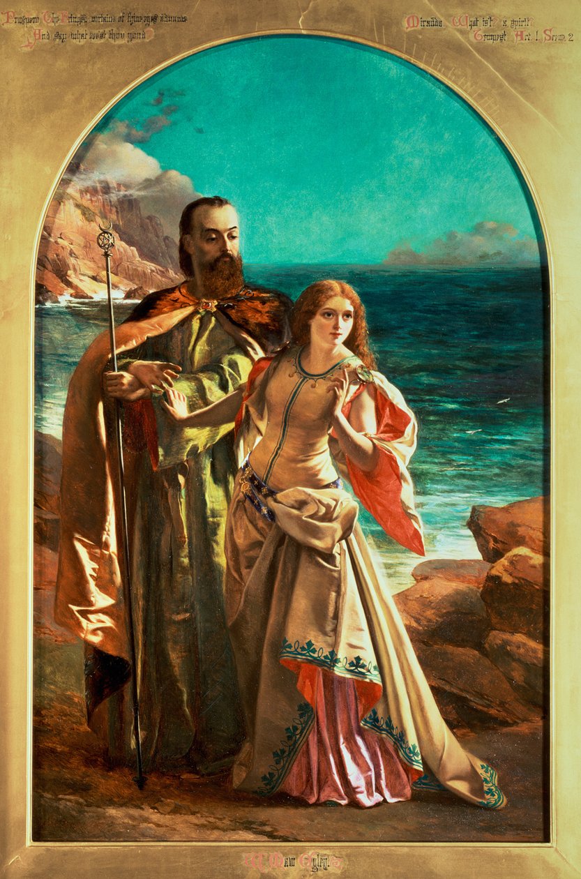 بروسبيرو وميراندا ، c.1850 بواسطة وليام ماو إجلي
