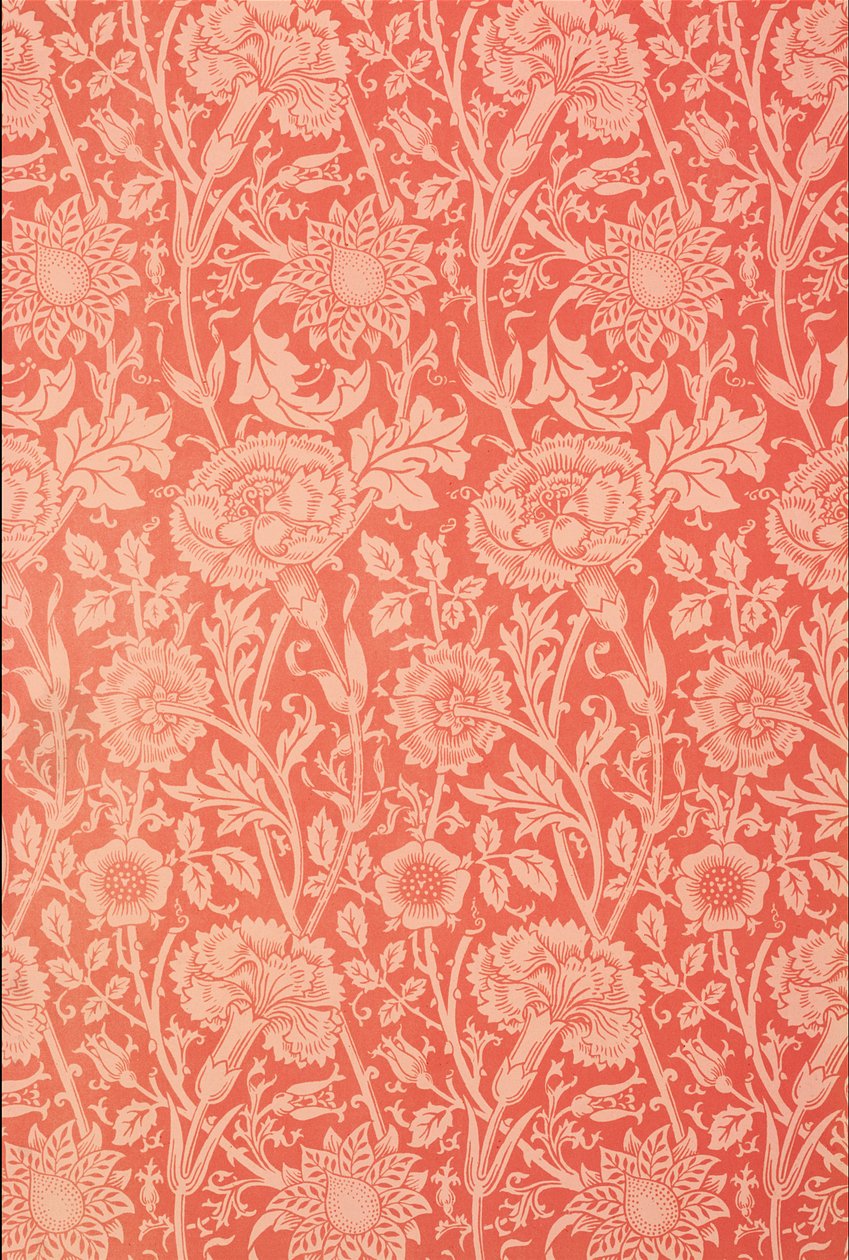 تصميم خلفيات `` Pink and Rose &39;&39; ، 1891 بواسطة وليام موريس