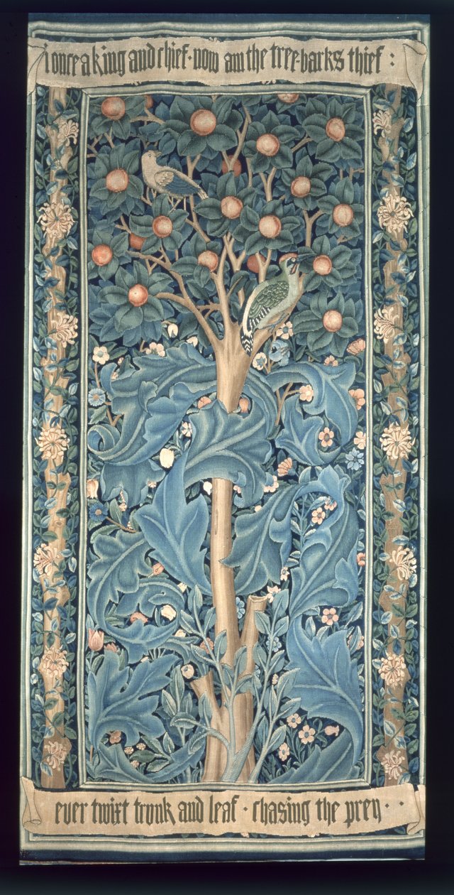 نسيج الخشب ، صممه ويليام موريس (1834-96) 1885 (لمزيد من التفاصيل انظر 87205) بواسطة وليام موريس
