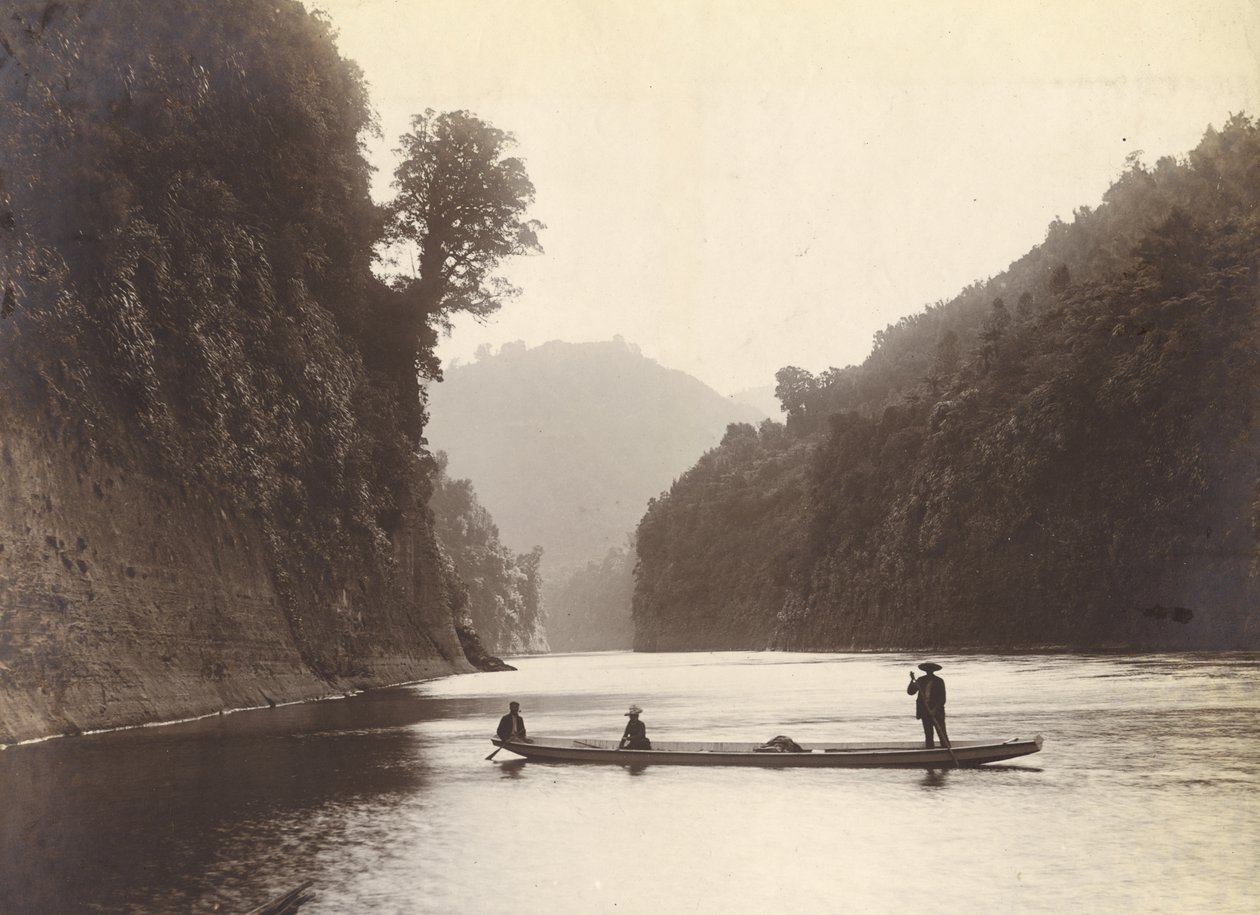 نهر وانجانوي ، c.1905 (طباعة الجيلاتين الفضي) بواسطة وليام بارتينجتون