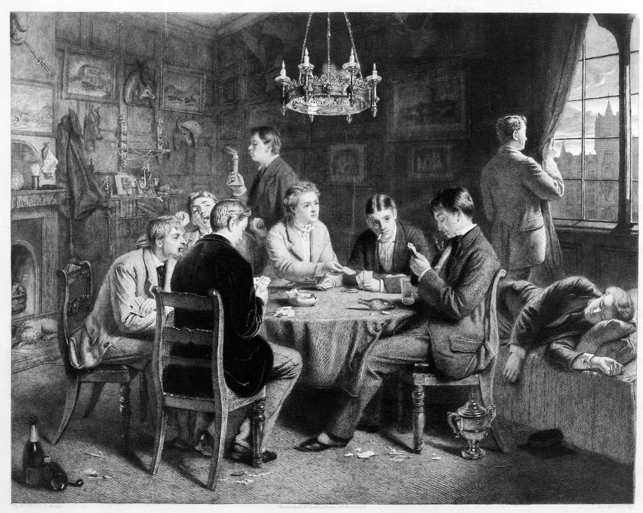 الطريق إلى الخراب: كلية ، نقشتها حانة ليوبولد فلامنج (1831-1911). من قبل اتحاد لندن للفنون ، 1882 بواسطة وليام باول فريث