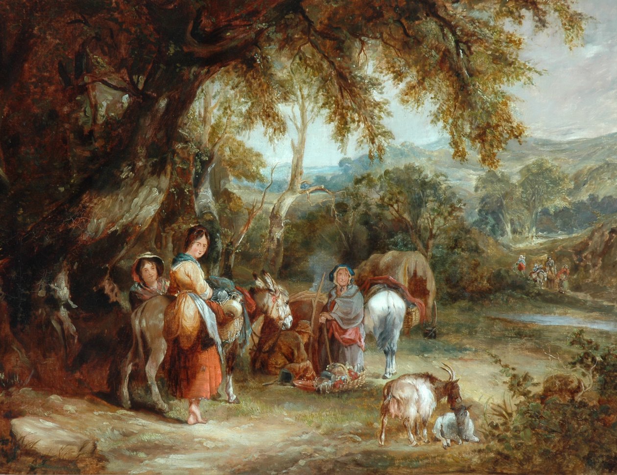 معسكر الغجر 1788 بواسطة ويليام شاير