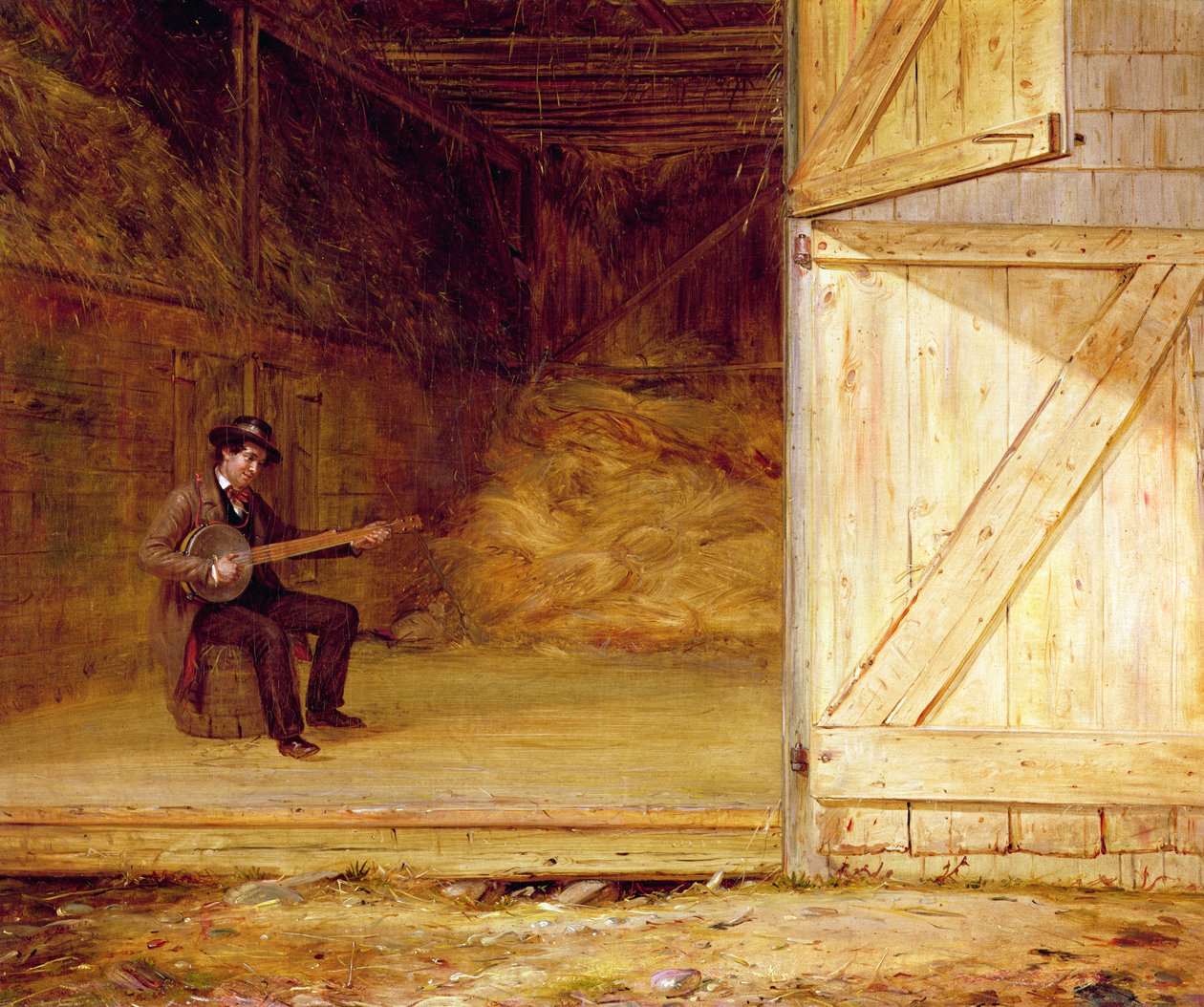 لاعب البانجو ، 1850-55 بواسطة وليام سيدني جبل