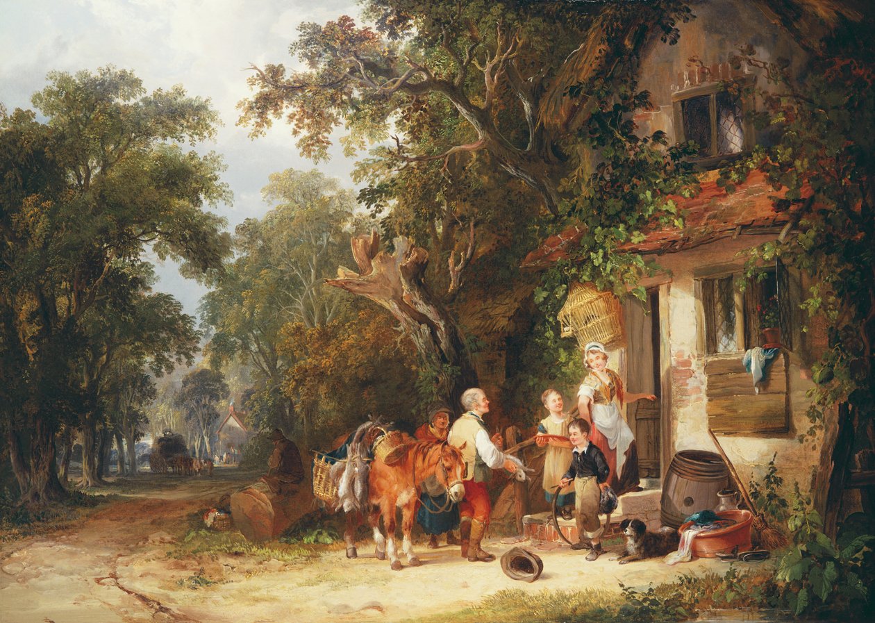بائع الأرانب ، 1853 بواسطة وليام سنر. شاير