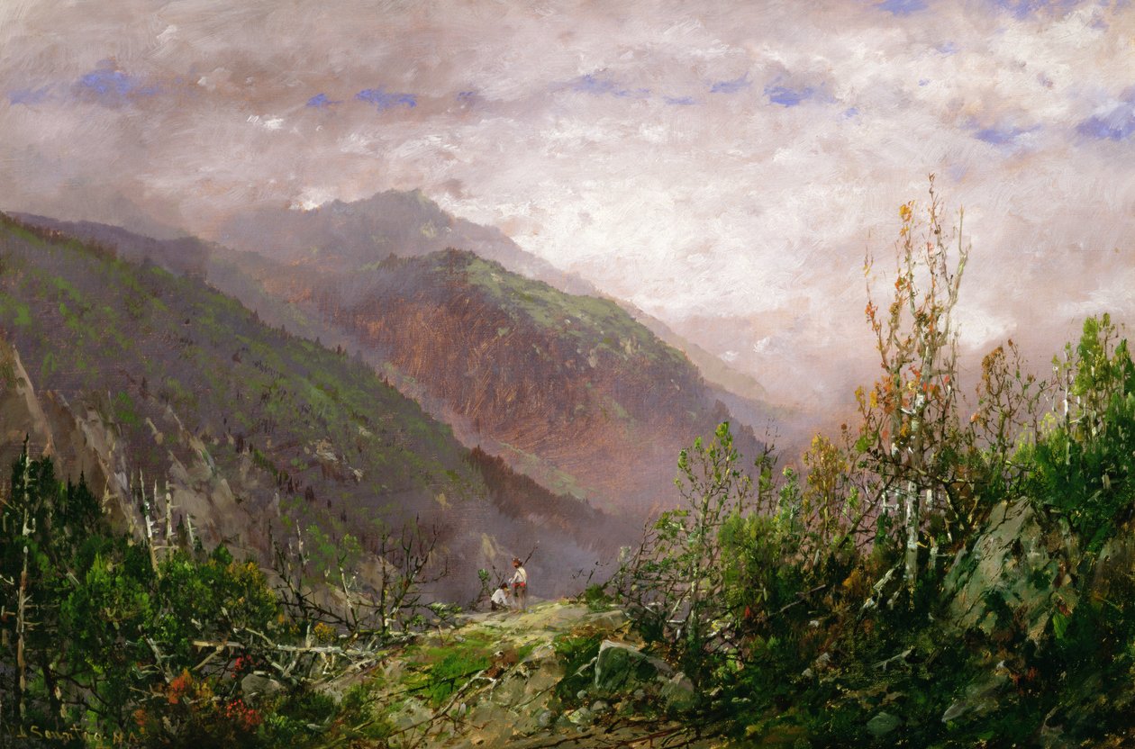 مشهد في الجبال البيضاء ، c.1860-70 بواسطة وليام صنداي