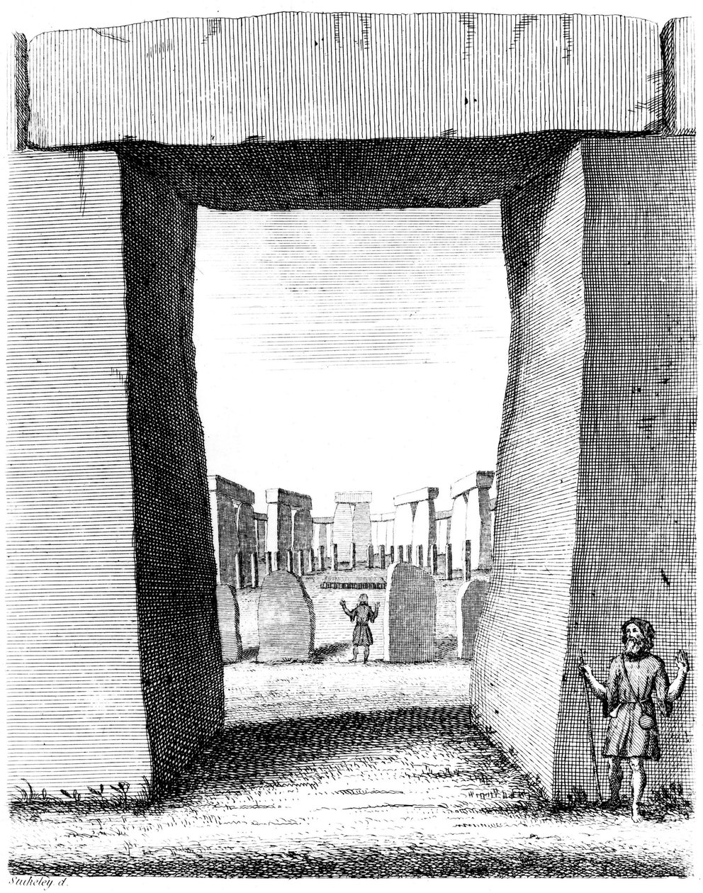 عرض من خلال تريليثون ستونهنج ، 1740 بواسطة وليام ستوكيلي