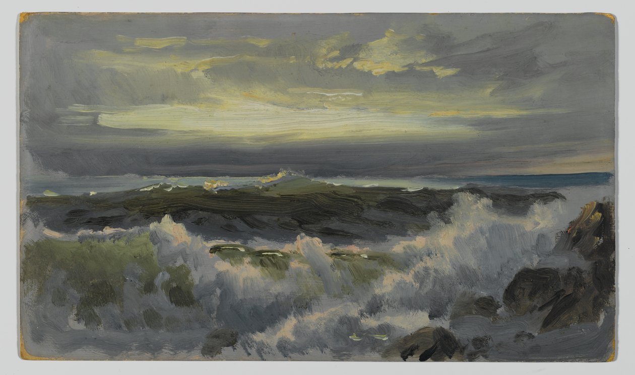 A Rough Surf ، بعد عام 1890 (زيت على لوح التكوين) بواسطة وليام تروست ريتشاردز