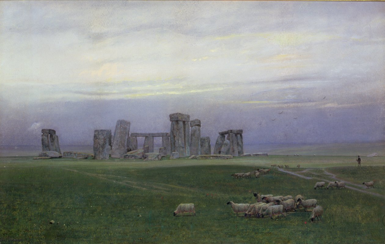 ستونهنج ، c.1882 (مرحاض وغواش على ورق) بواسطة وليام تروست ريتشاردز