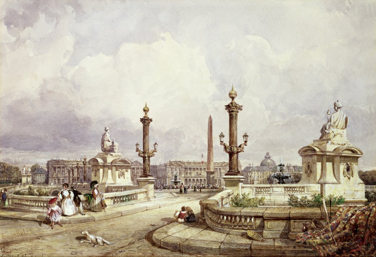 ساحة الكونكورد ، ج .1837 بواسطة وليام وايلد