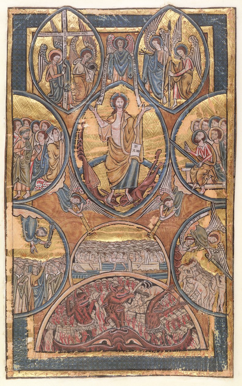 السيدة 330 f.3 الحكم الأخير مع صورة ذاتية للضوء الذي أنقذه ملاكه الحارس ، من مزمور ، ج .4040 بواسطة وليام دي برايلز