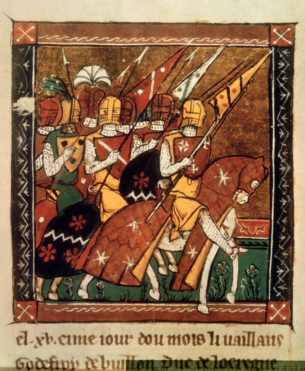 Fr 9084 f.20v: المغادرة للحملة الصليبية الأولى بواسطة وليام صور