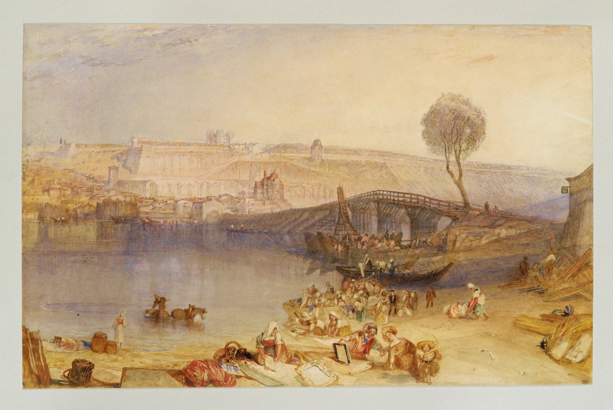 منظر للقصر في سانت جيرمان-أون-لاي ... بواسطة وليام (1789-1862) تيرنر