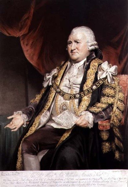 صورة للسير ويليام ستينز ، اللورد عمدة لندن ، منقوشة وحانة. 1804 بواسطة William Say (1768-1834) (نقش) بواسطة وليام (بعد) بيتشي