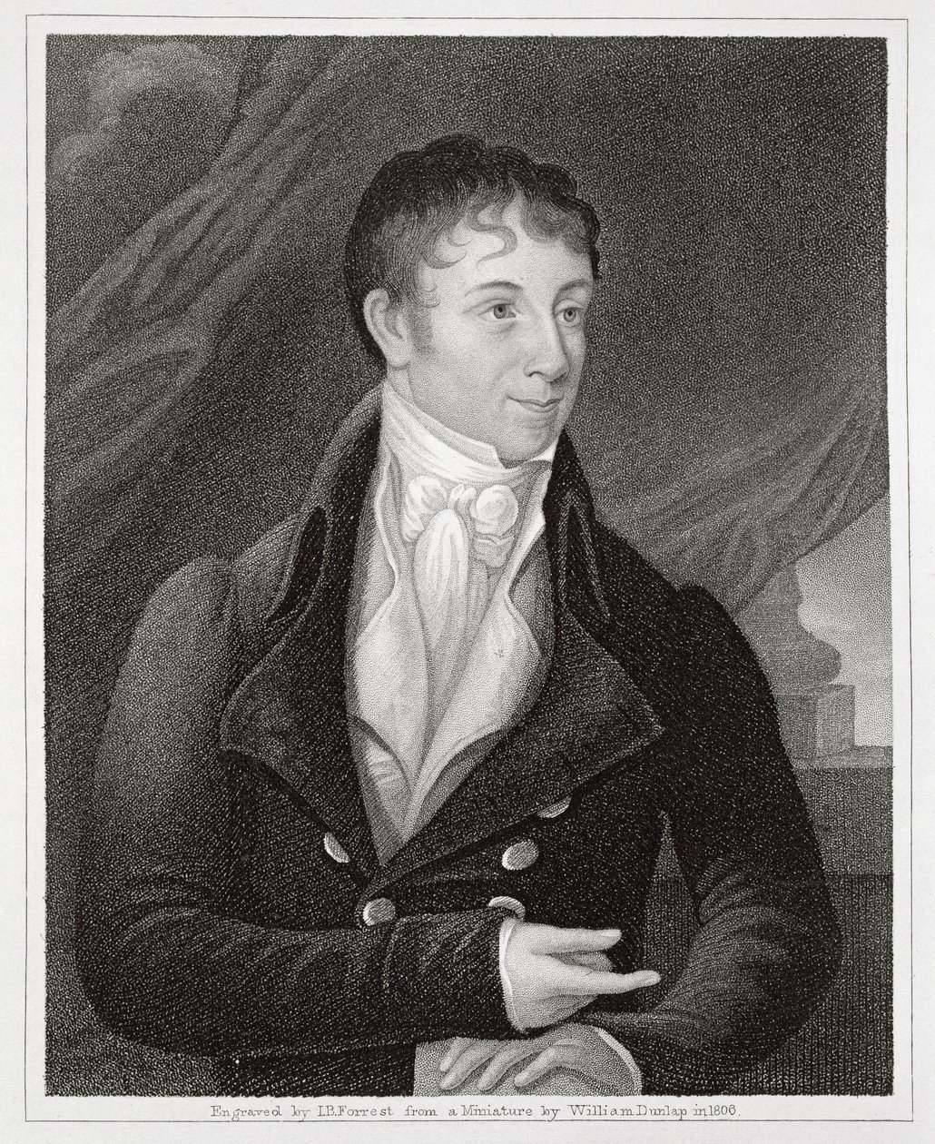 صورة تشارلز بروكدين براون (1771-1810) ، نقشها جون بي فورست (1814-70) (نقش) بواسطة وليام (بعد) دنلاب