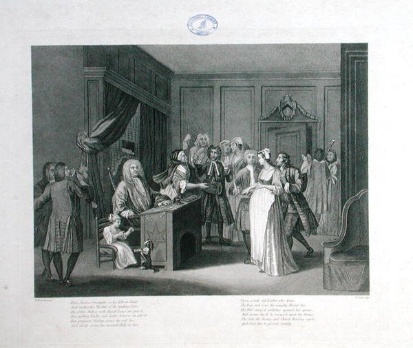 انتصارات العدالة ، نقشها توماس كوك (1744-1818) (نقش) بواسطة وليام (بعد) هوغارث
