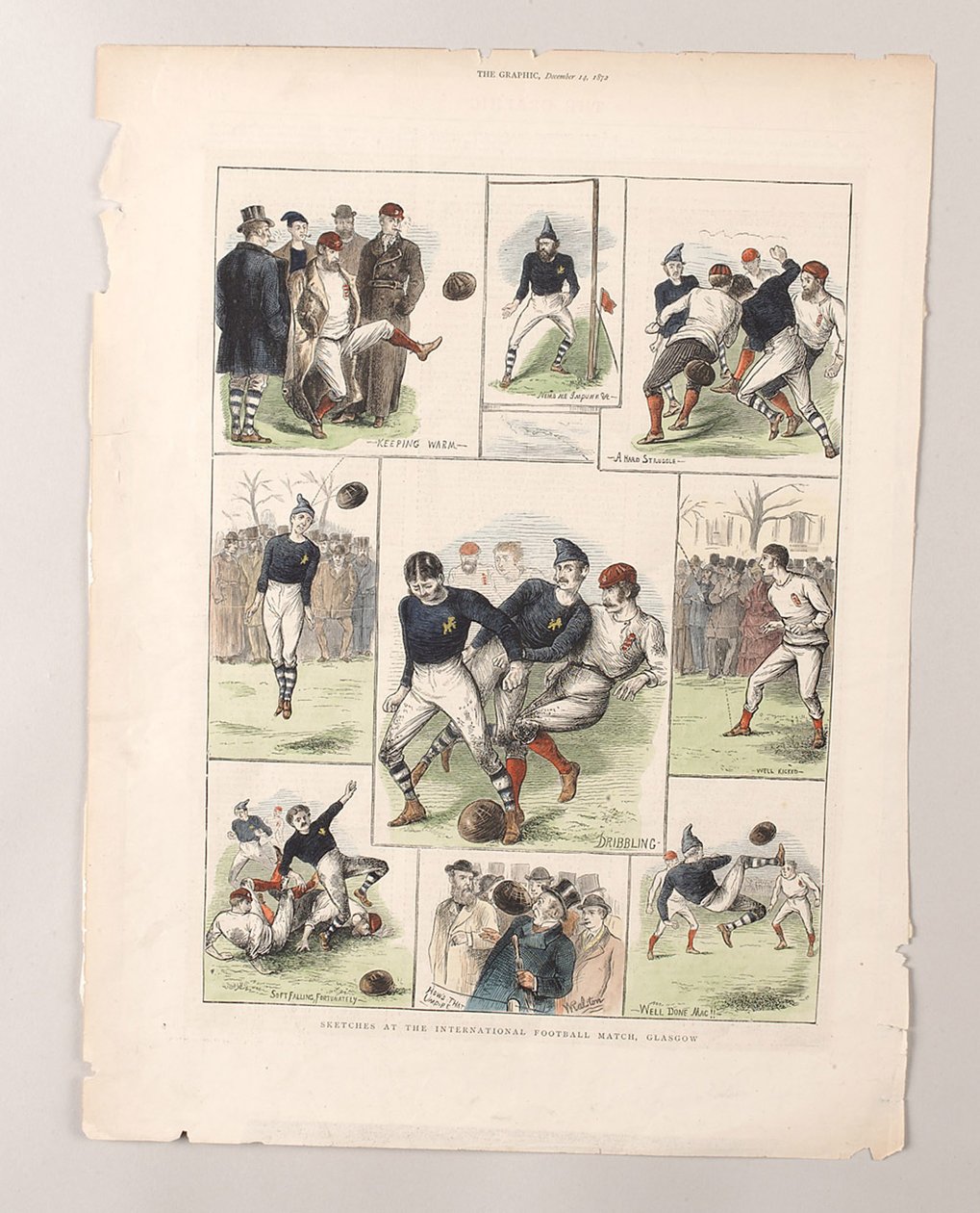 Sketches at the International Football Match, Glasgow بواسطة وليام (بعد) رالستون