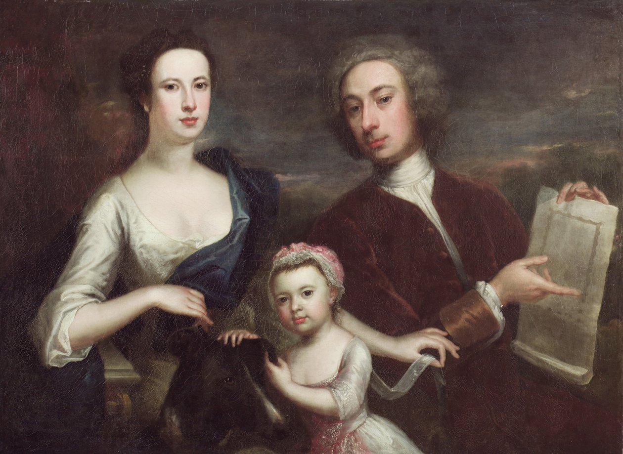 Portrait of Richard Boyle and Dorothy Savile (oil on canvas) بواسطة وليام (أتر. إلى) أيكمان