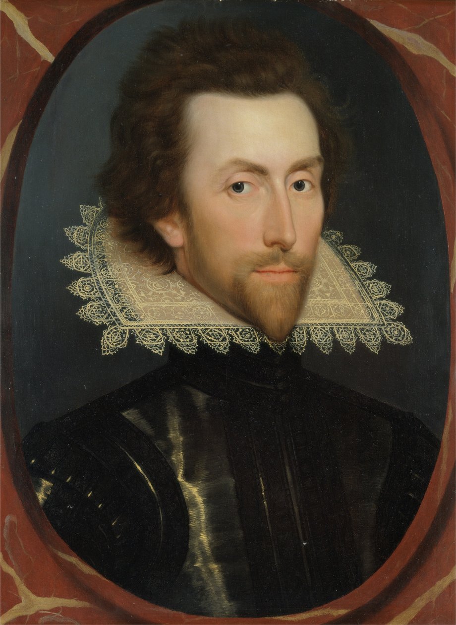 صورة لجراي بريدجز ، بارون شاندوس الخامس من سودلي (ج .1581-1621) حوالي عام 1615 (زيت على اللوحة) بواسطة ويليام (أتر. إلى) لاركن