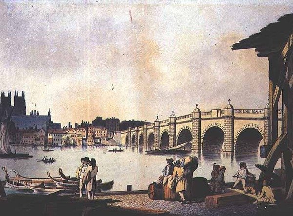 جسر وستمنستر (ليثو) بواسطة وليام (أتر. إلى) مارلو