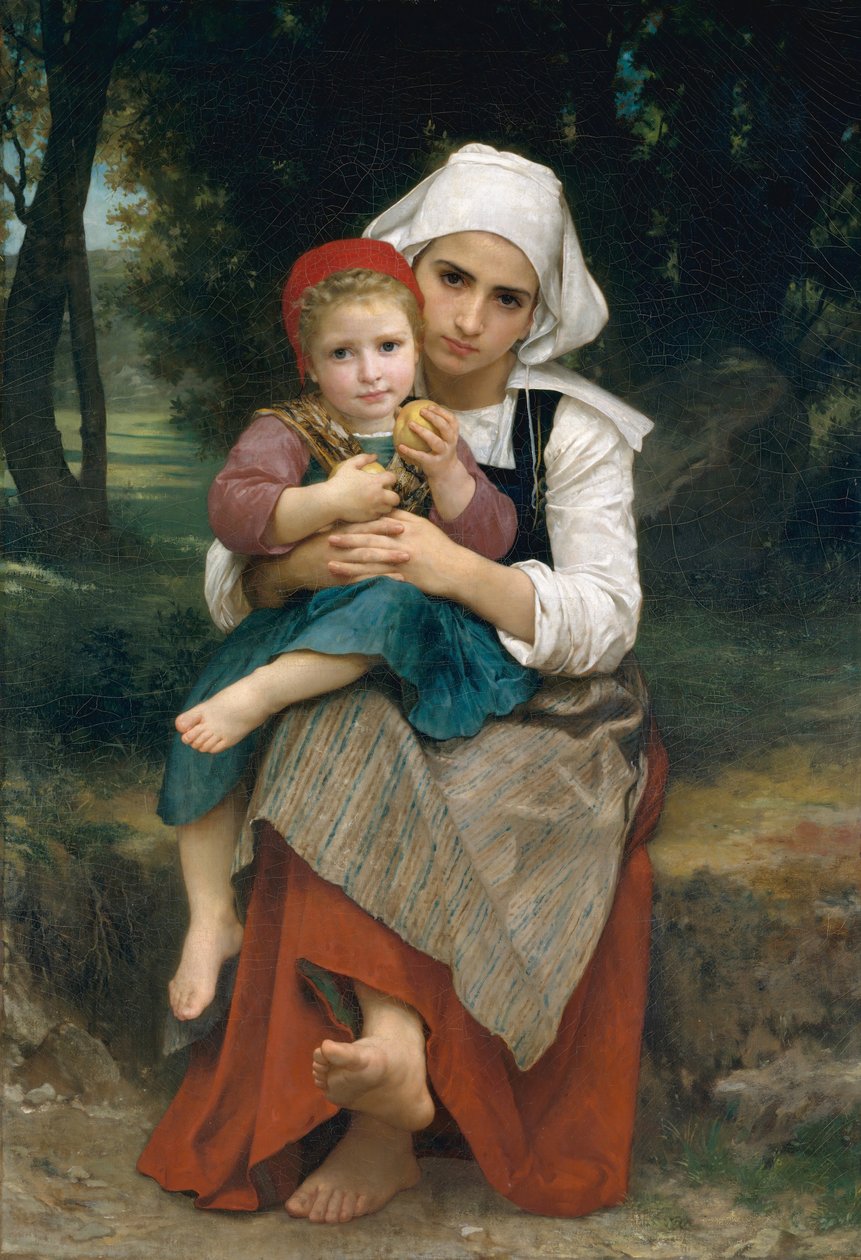 بريتون الأخ والأخت ، 1871. بواسطة وليام أدولف بوغيرو