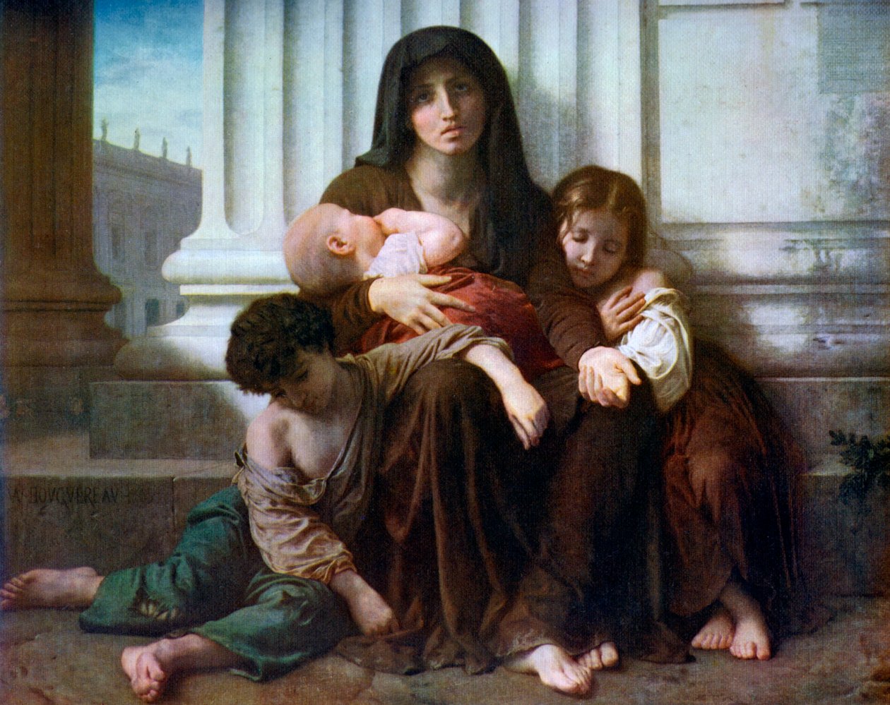 مؤسسة خيرية أو عائلة المعوزين ، 1865 ، 1912. بواسطة وليام أدولف بوغيرو