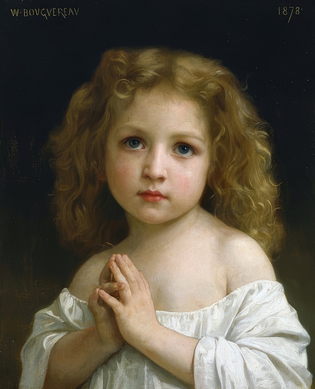 فتاة صغيرة. 1878 بواسطة وليام أدولف بوغيرو