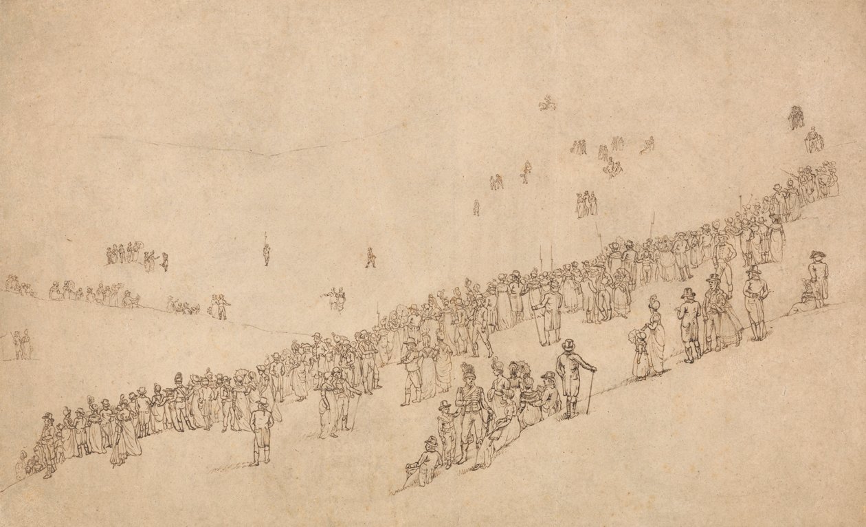 ادرس لتناول العشاء في Mote Park ، Maidstone بعد المراجعة الملكية لمتطوعي Kentish في الأول من أغسطس 1799 بواسطة وليام الكسندر