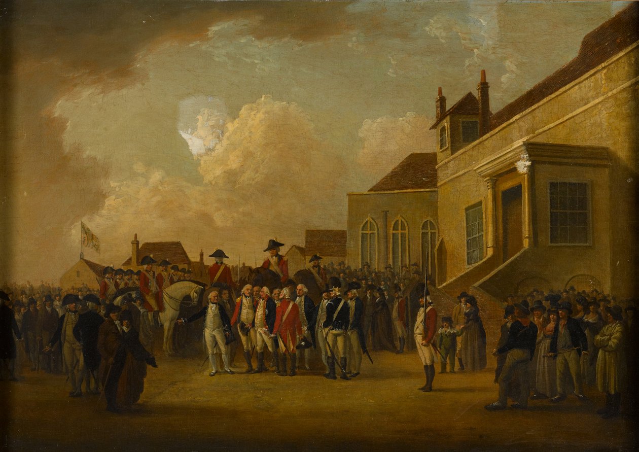 فريدريك أوغسطس ، دوق يورك ، يراجع القوات في فلاندرز ، 1794 حوالي عام بواسطة وليام أندرسون