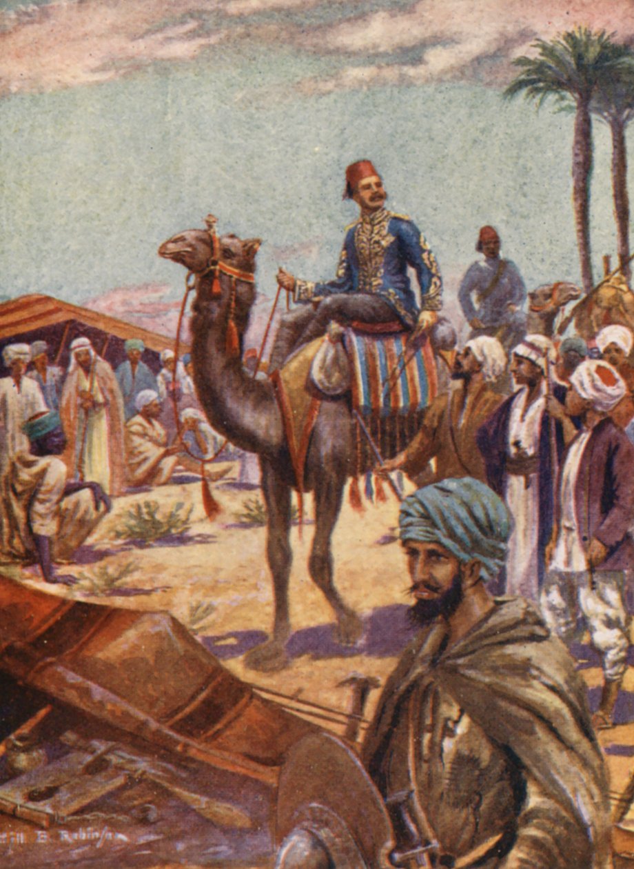 رسم توضيحي لحياة الجنرال جوردون (طباعة حجرية ملونة) بواسطة 