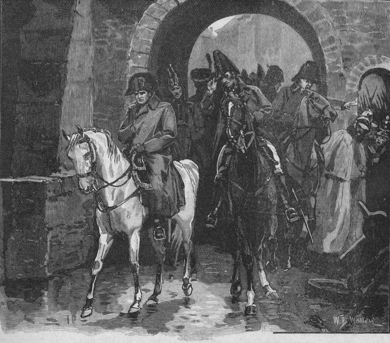 نابليون ركب بعيدا مع جناح صغير عبر بوابة سانت بيترز ، 1902 بواسطة صوف ويليام بارنز