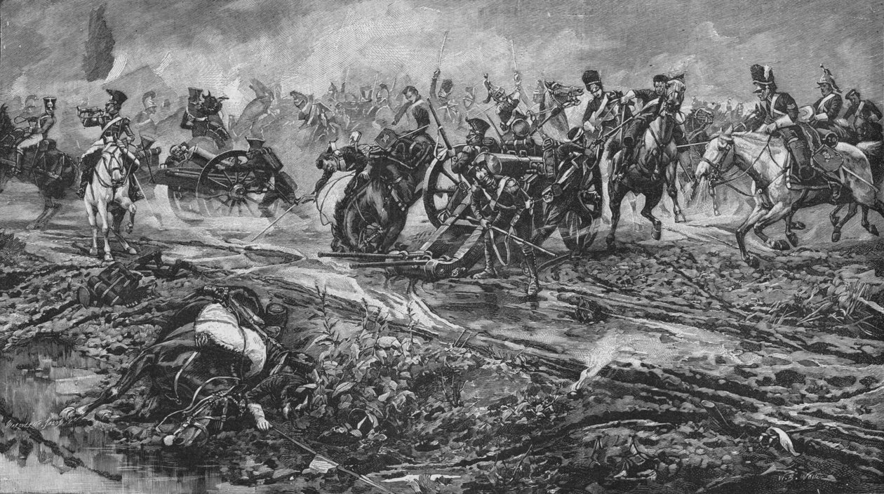 لواء الاتحاد القبض على البنادق الفرنسية في واترلو ، 1902 بواسطة صوف ويليام بارنز