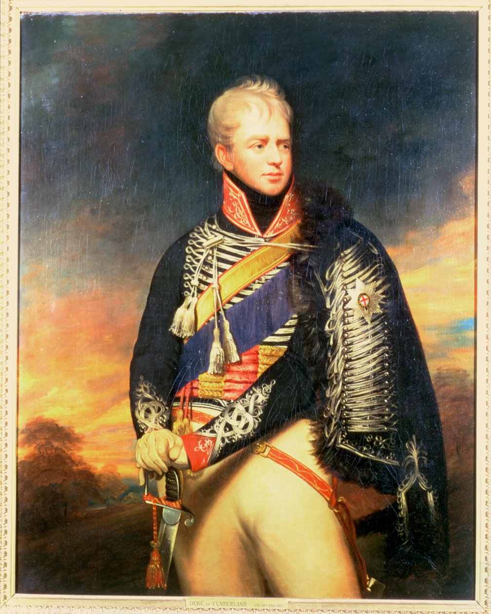 صورة شخصية لإرنست ، دوق كمبرلاند وملك هانوفر (1771-1851) (زيت على قماش) بواسطة وليام بيتشي