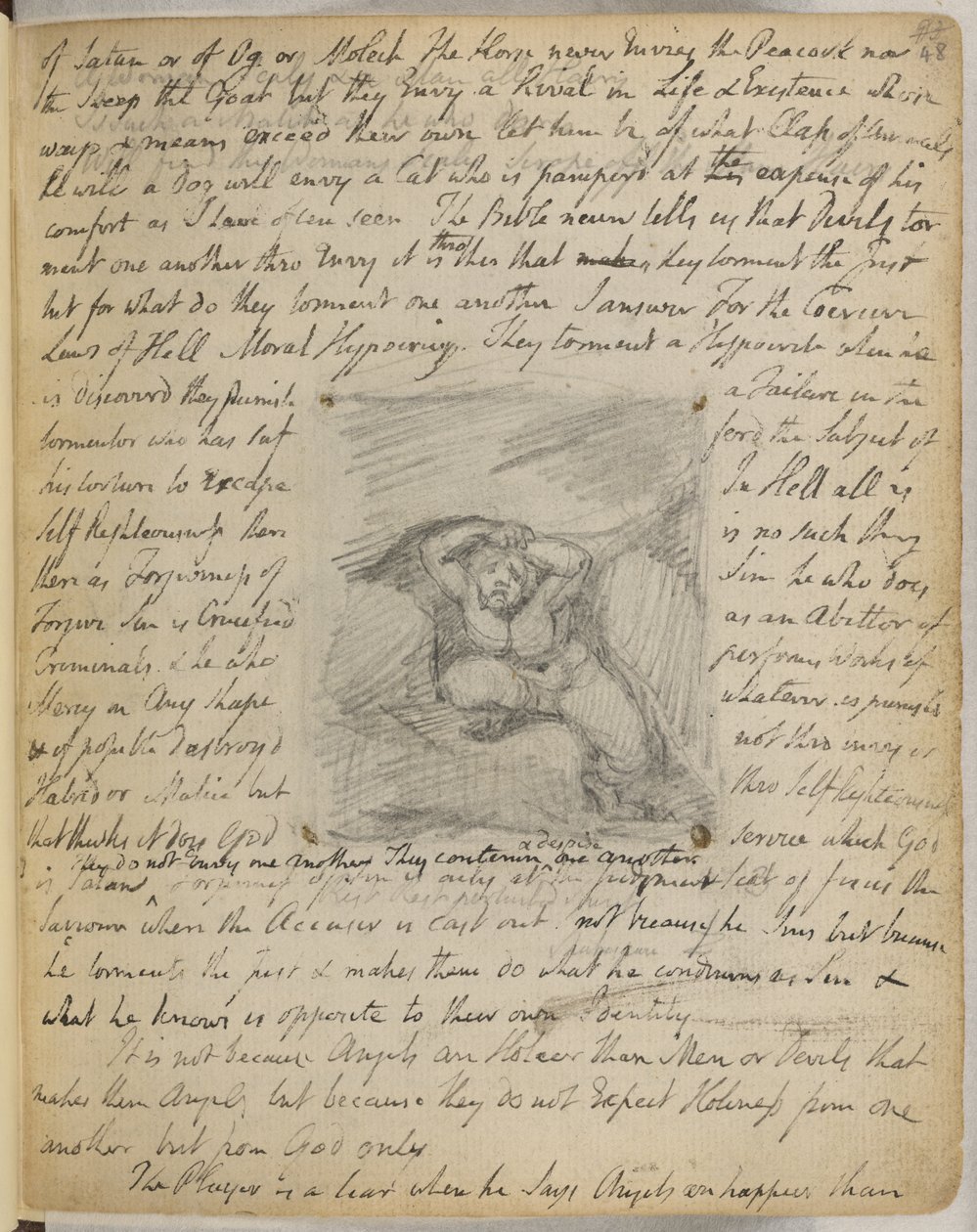 يضيف. 49460، f.48 Emblem 59: Struggling Figure، from 