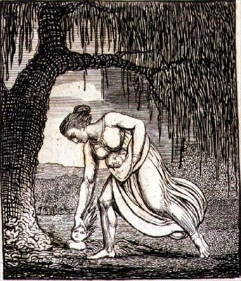 ص 437-1985 "لقد وجدته تحت شجرة" ، رسم إيضاحي لـ "من أجل الجنسين ، أبواب الجنة" ، حانة. 17 مايو 1793 (نقش) بواسطة وليام بليك