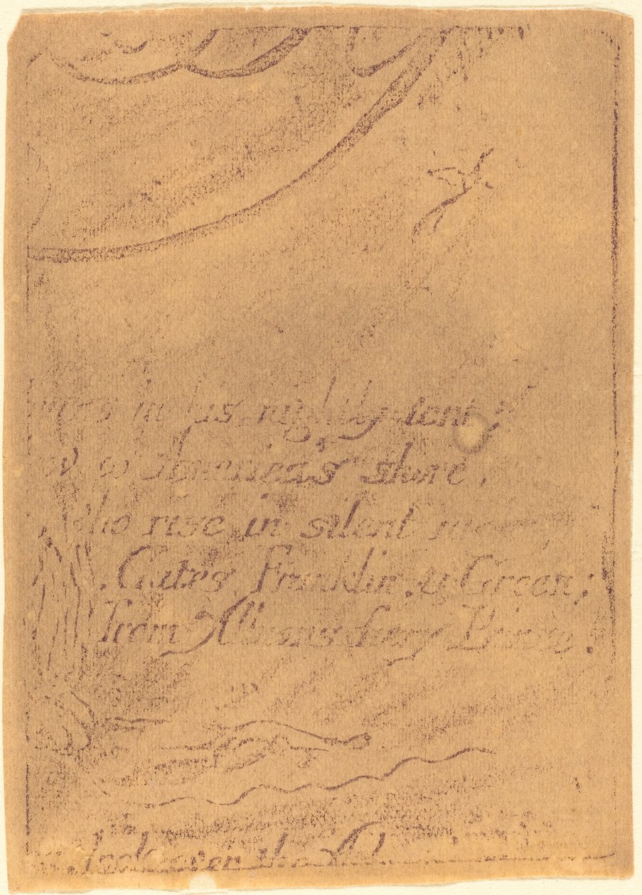 رد من جزء من لوحة ملغاة لنبوءة ، 1793. بواسطة وليام بليك