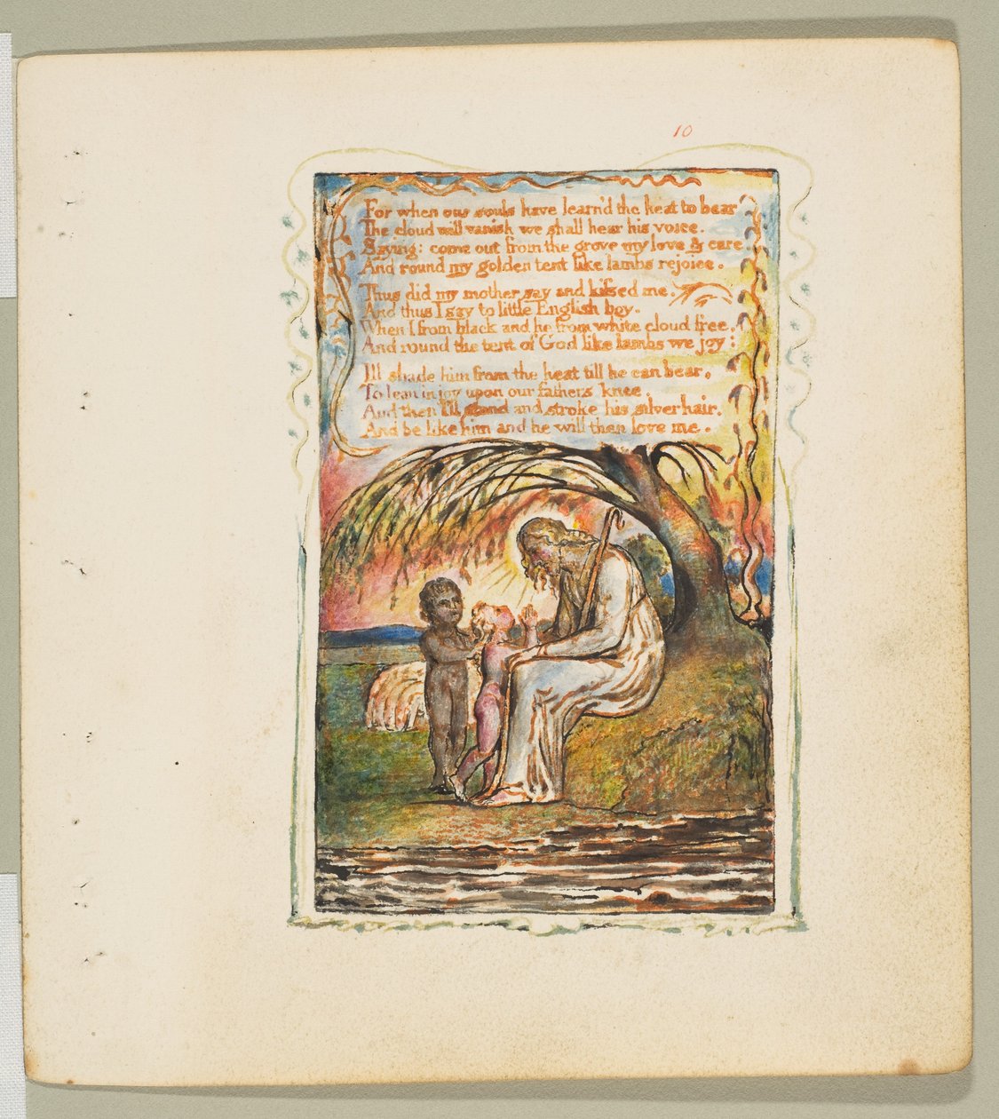 أغاني البراءة والخبرة: Little Black Boy الثانية ، كاليفورنيا. 1825. بواسطة وليام بليك