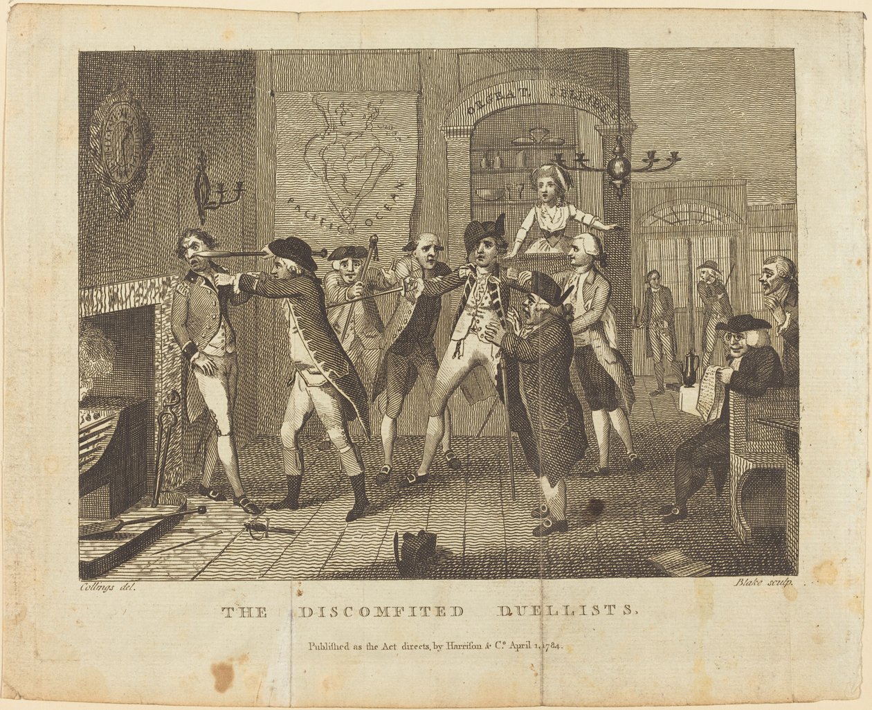 المبارزون المحبطون ، 1784. بواسطة وليام بليك