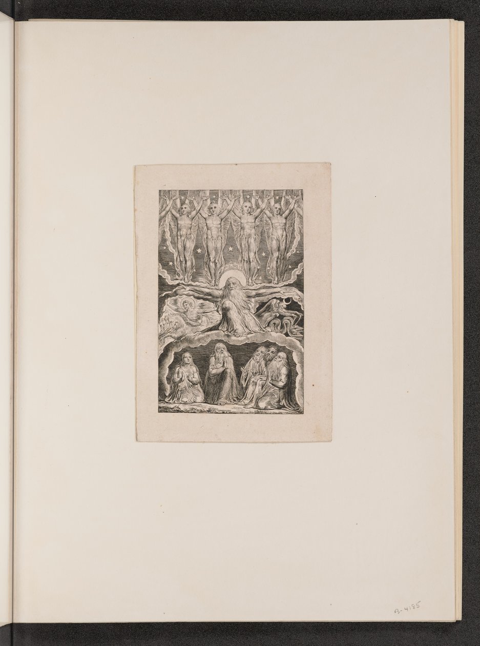 عندما غنت نجوم الصباح معًا ، 1825. بواسطة وليام بليك