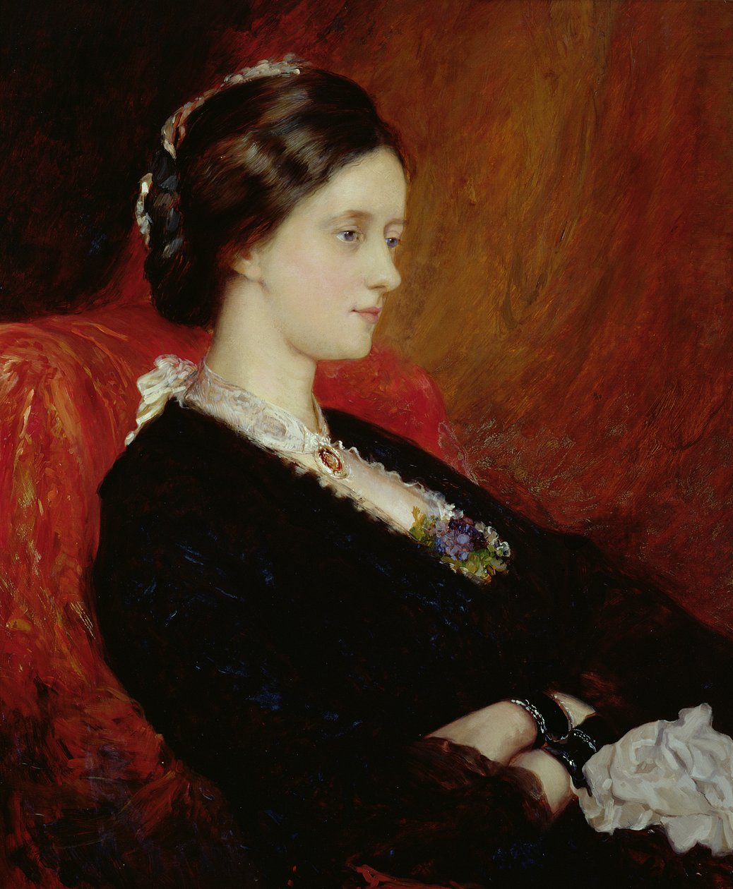 بورتريه هون. السيدة إميلي مينيل إنجرام (1840-1904) 1884 (زيت على قماش) بواسطة وليام بليك ريتشموند