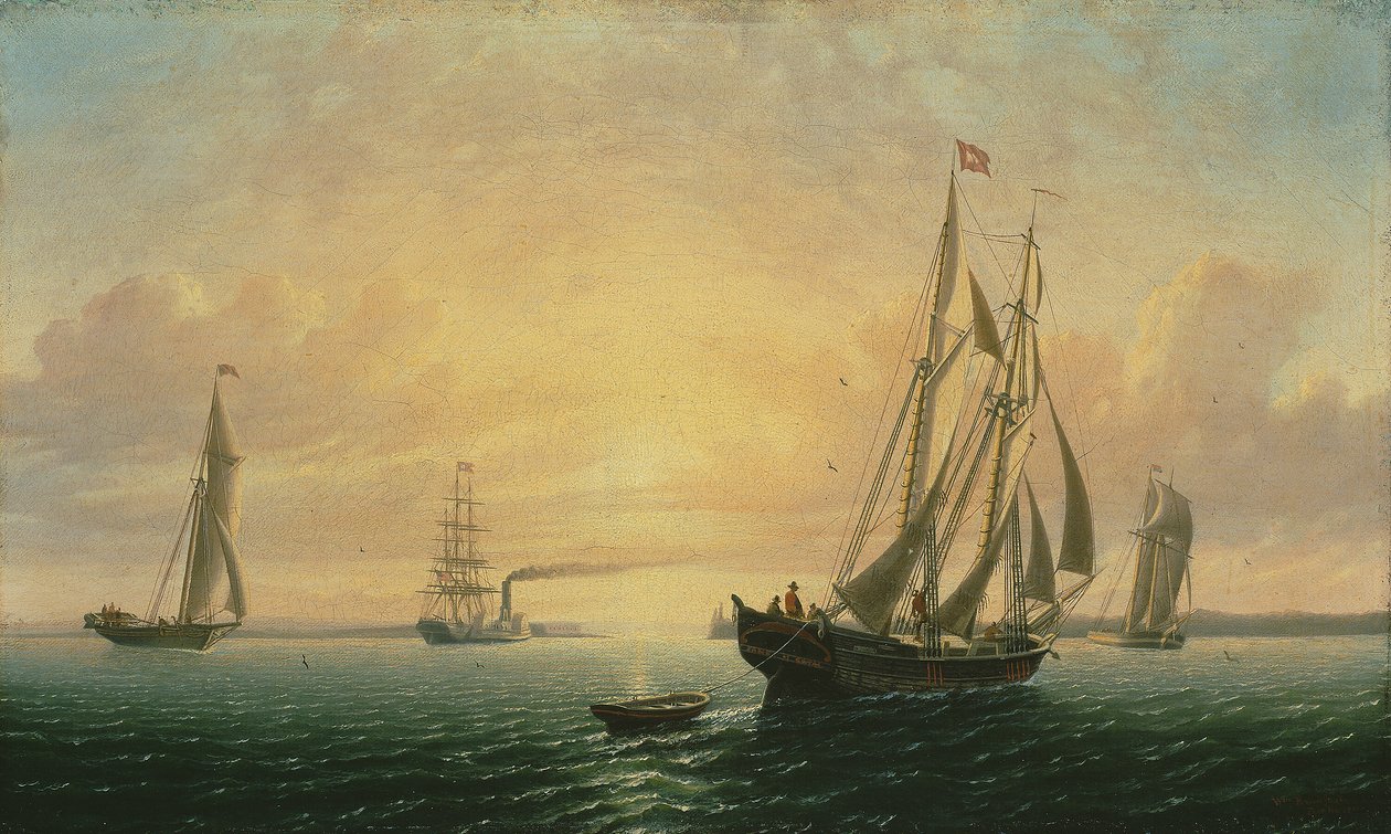 شونر جين باث ، مين ، 1857. بواسطة وليام برادفورد